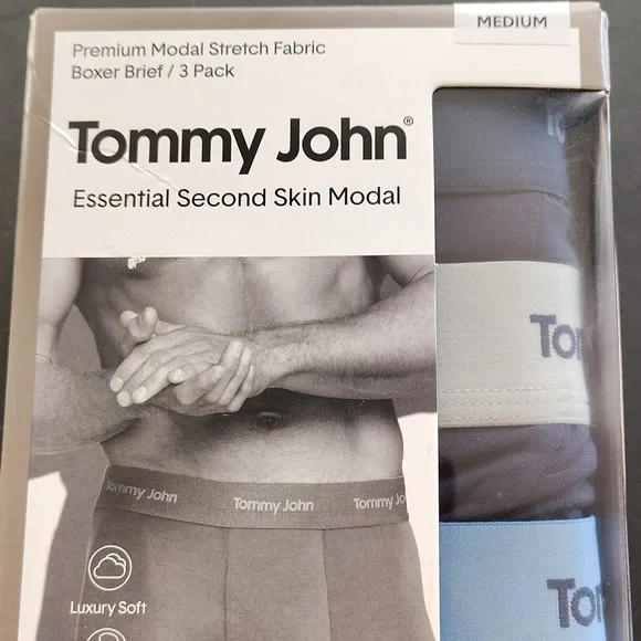 Tommy John Essential Modal Boxer Briefs - Navy Blue. - Picture 8 of 8